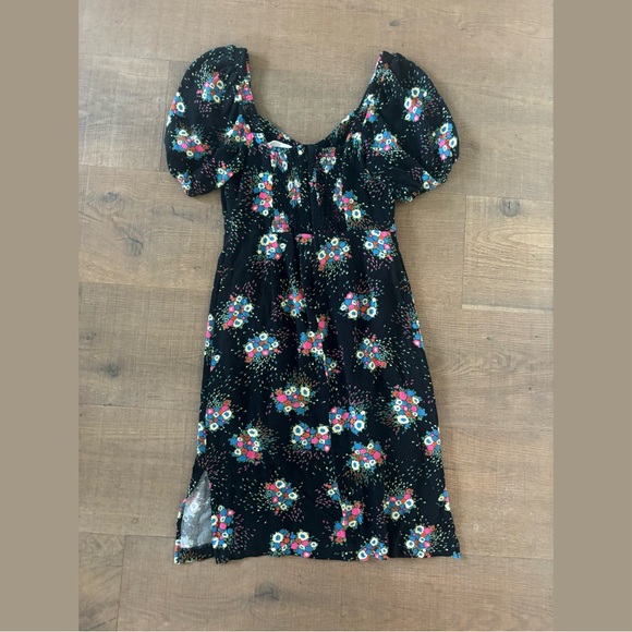 anthropologie scarletta sweetheart floral print mini dress - Picture 2 of 6